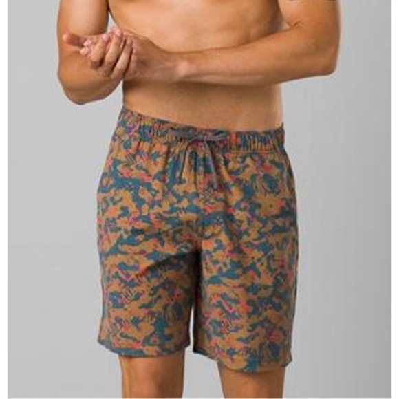 Prana | Men’s Boardshort Swim Trunks Elastic Waist XL NWT Metric E-Waist‎ Short - Picture 1 of 6